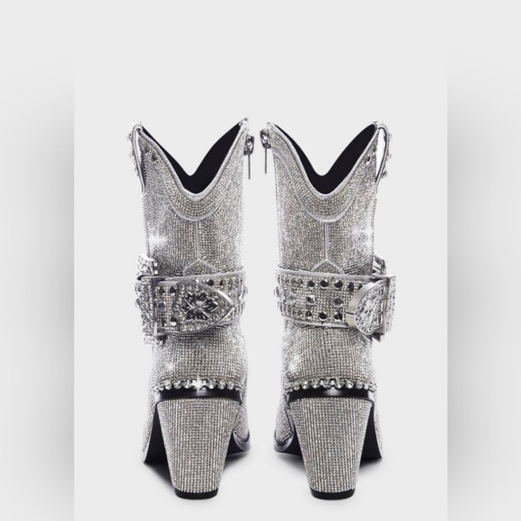 Shine Cowboy Boots - Silver - Picture 8 of 8